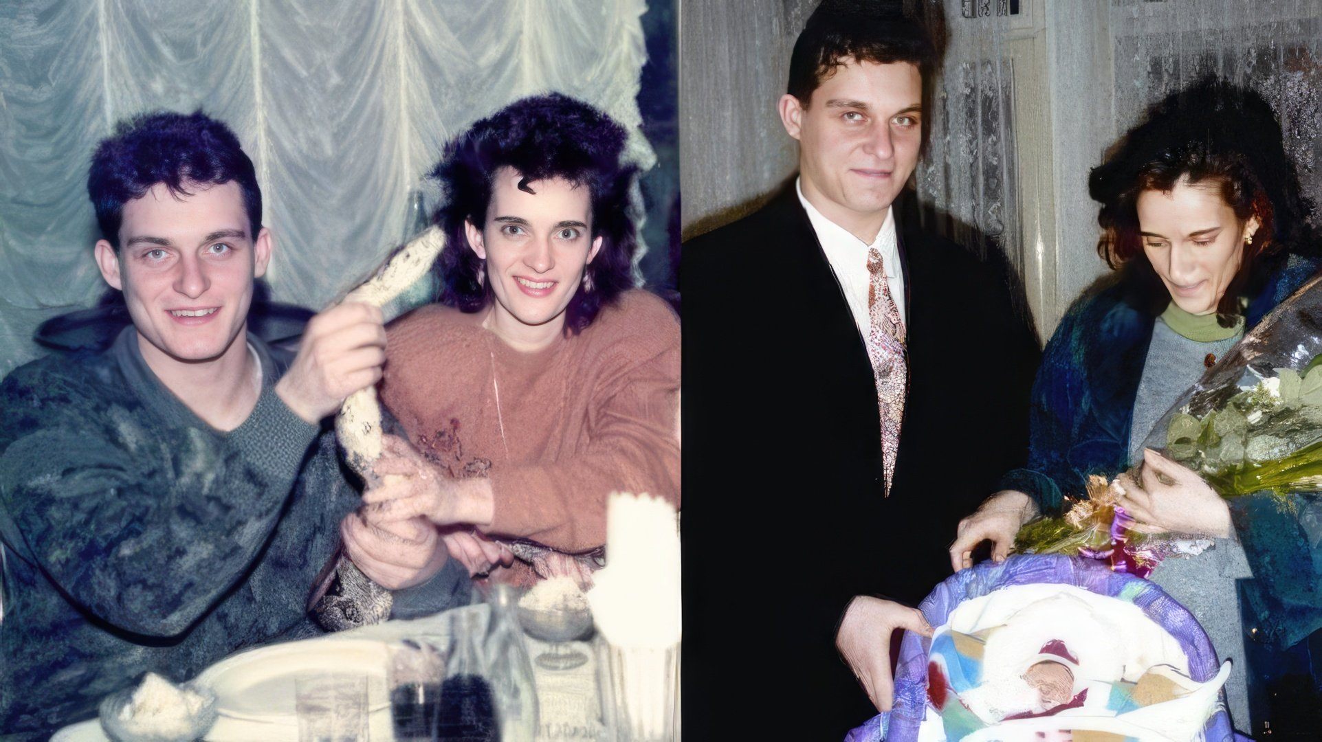 Олег Тиньков и Рина Восман в молодости